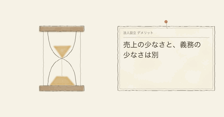 売上の少なさと、義務の少なさは別