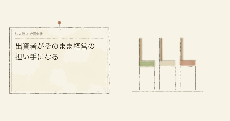 出資者がそのまま経営の担い手になる