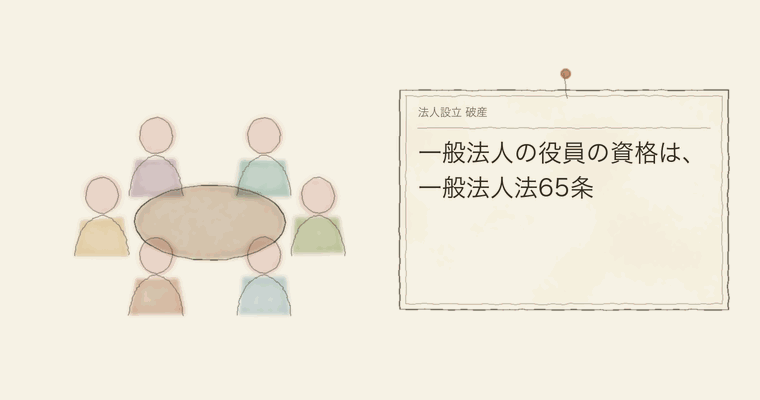 一般法人の役員の資格は、一般法人法65条