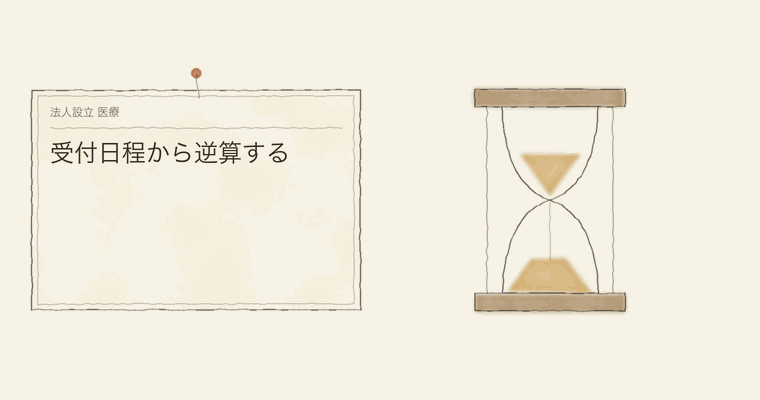 受付日程から逆算する