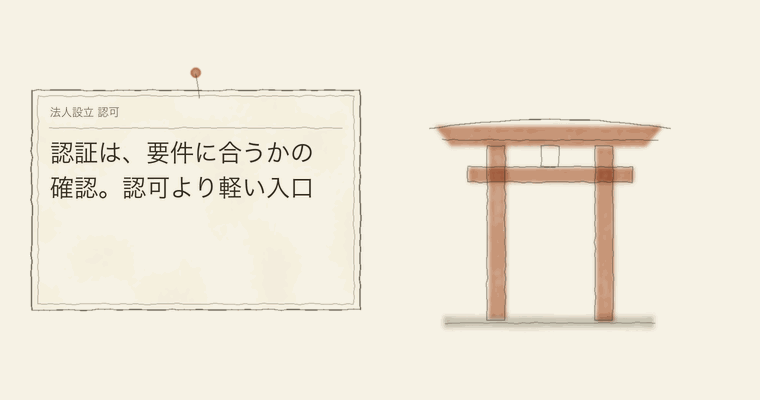 認証は、要件に合うかの確認。認可より軽い入口