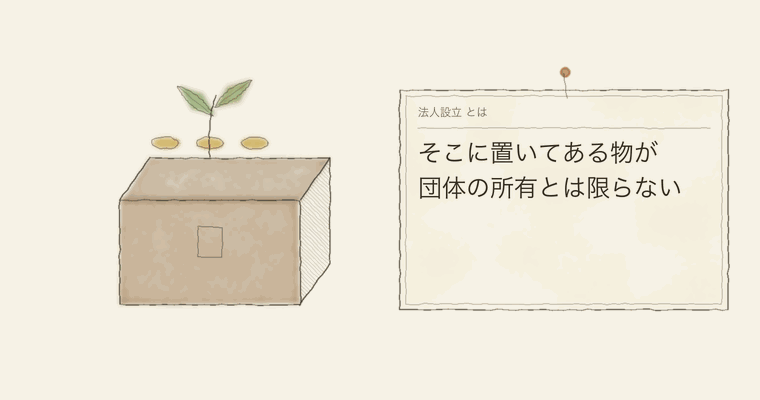 そこに置いてある物が団体の所有とは限らない
