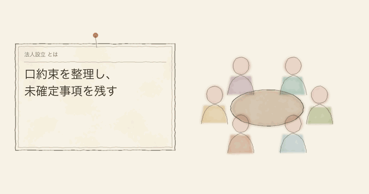 口約束を整理し、未確定事項を残す