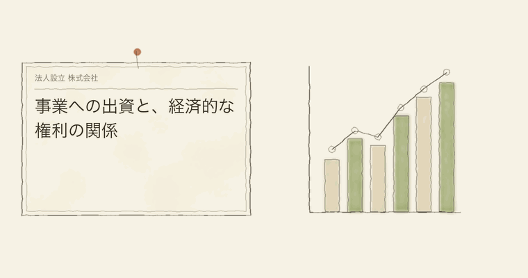 事業への出資と、経済的な権利の関係